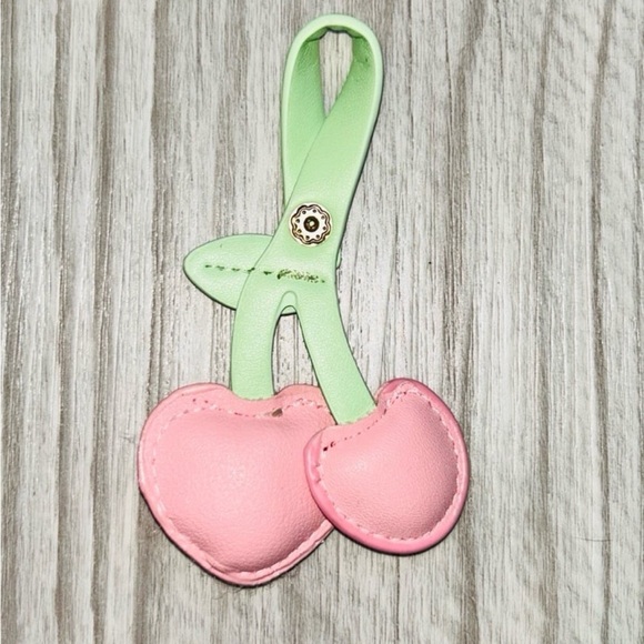 🍒 2 Cherry Heart Pendant Charms Classic & Pastel NWT - Picture 9 of 11